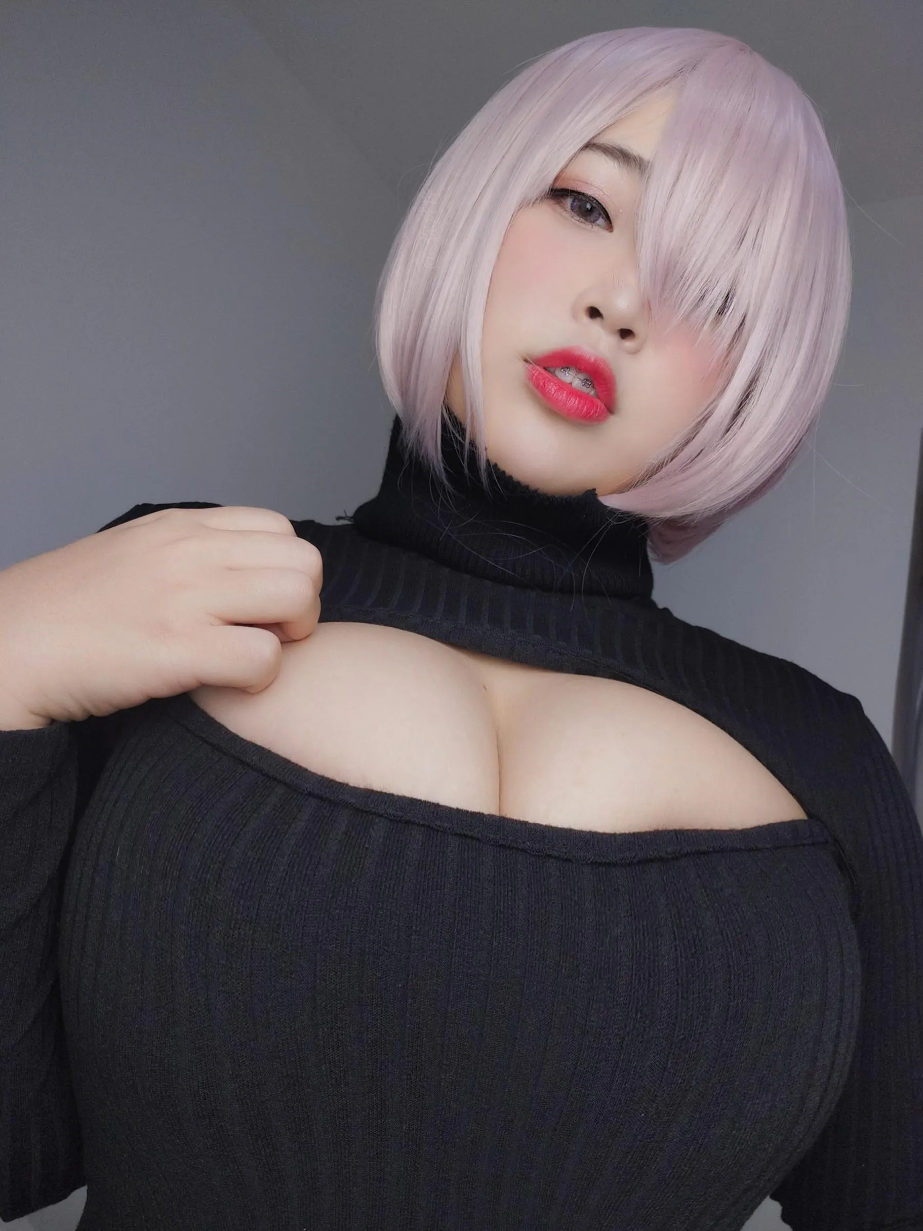 白烨 – NO.18 毛衣套装 [81P]插图3